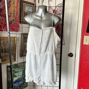 vintage white dream away floral romper